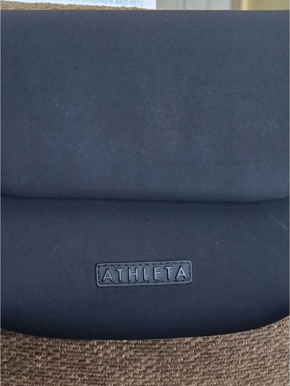 Athleta Black Compact Padded Sling Crossbody Bag with Adjustable Strap